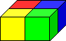 Coloured cubes.