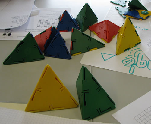 Some of hte tetrahedra foudn by Chris' group