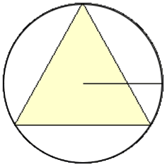 Triangle within a circle
