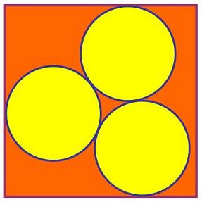 Three Circles in a Square