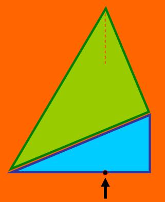 two connected right-angled triangles