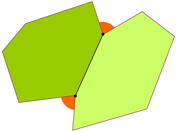 Two irregular polygons