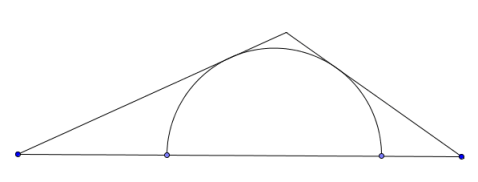 semicircle in triangle
