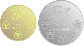 Proposed 3z and 5z coins