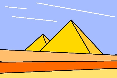 Abstract pyramid picture