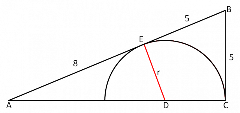 Inscribed Semicircle