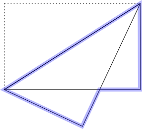 Folded rectangle