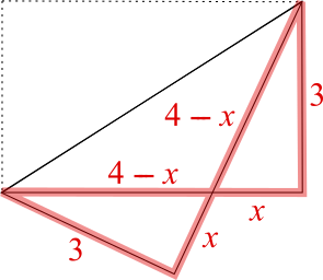 Folded rectangle