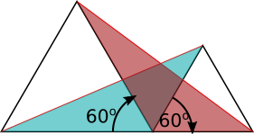 Two equilateral triangles