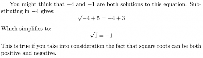 Solving by squaring