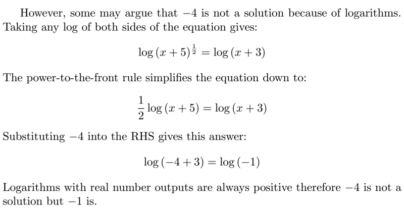 Solving by squaring