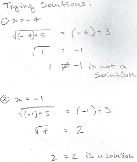 Solving by squaring