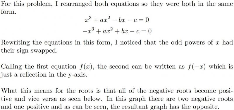 Two Cubic Equations