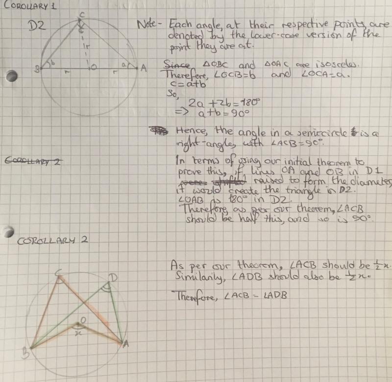 Circumference angles