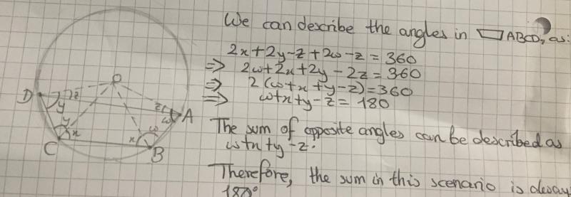 Cyclic Quadrilaterals Proof