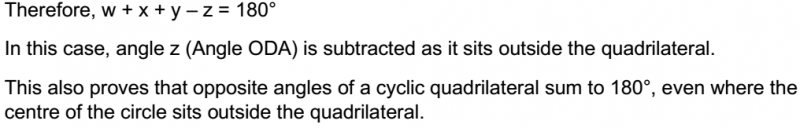 Cyclic Quadrilaterals Proof