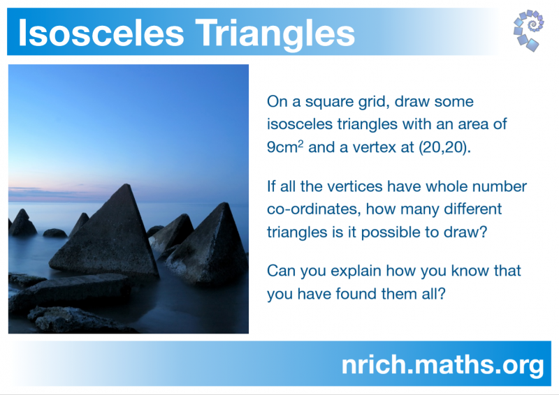 Isosceles Triangles Poster