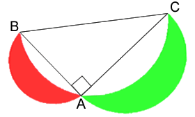 Crescents and triangles