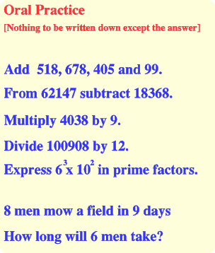 Oral Practice