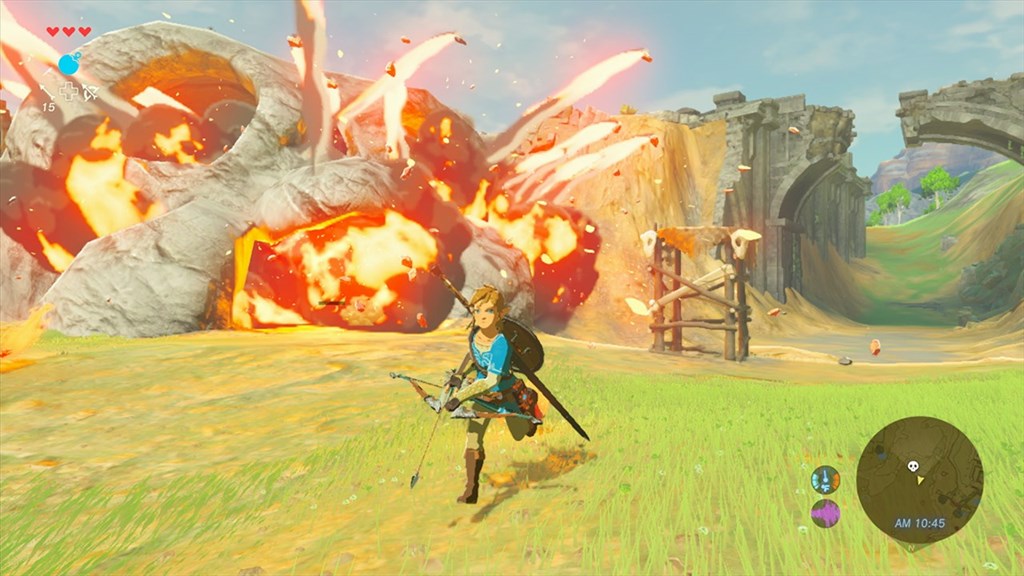 A screenshot from Zelda: Breath of the Wild by Nintendo