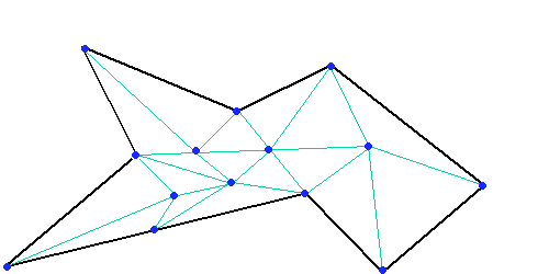 Interconnected points.