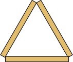 Triangle from three matches.