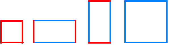 Rectangles made from the lines .