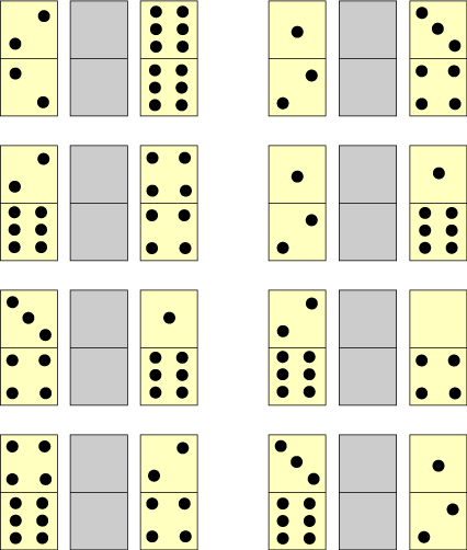 Domino Number Patterns