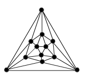Schlegel graph for icosahedron