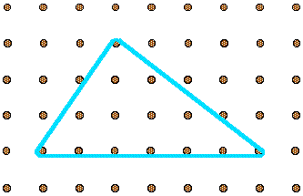 traingle of base 6 units, perpendicular height 4