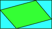 Parallelogram inside a rectangle