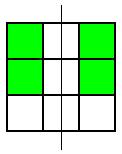 Top left, top right, middle left and middle right squares shaded