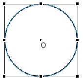 Circle being scaled