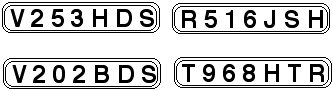 4 number plates