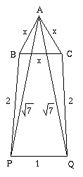 Diagram for the smaller value of < i> x< /i> 