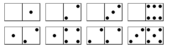 8 dominoes