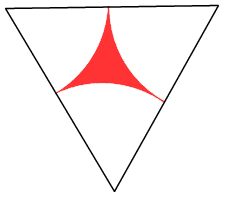 triangle with arcs