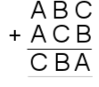 ABC+ACB=CBA