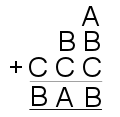 A+BB+CCC=BAB