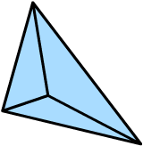 Diagram of tetrahedron.