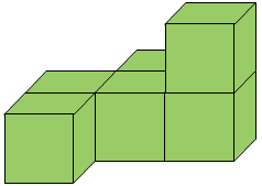 six green cubes