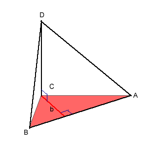 Labelled half pyramid