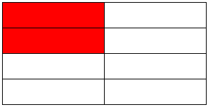 rectangle split into eighths