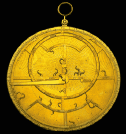 An old brass astrolabe 