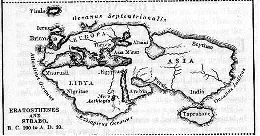 Map of Eratosthenes and Strabo