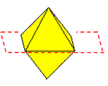 octahedron with plane of symmetry