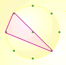 8pt circle, right angle triangle