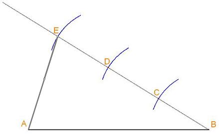 line EA added to the diagram