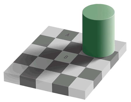 chessboard with shadow