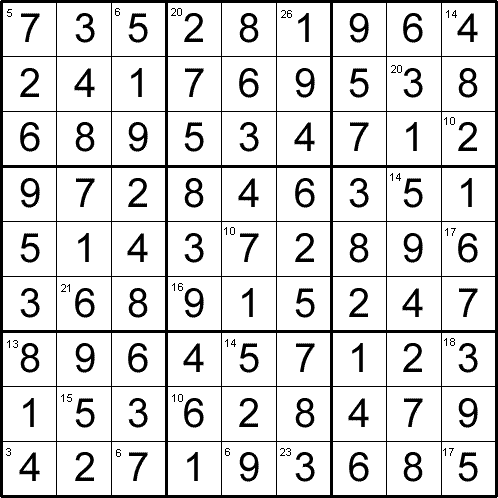 Solution to Sudoku
